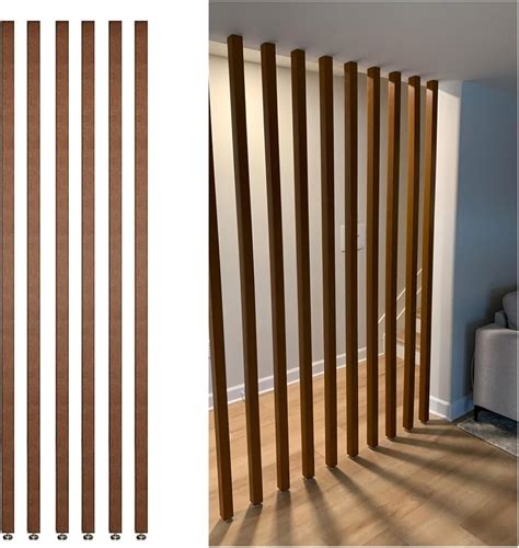 Amazon.com - 6 Pack Wall Partition Room Divider Floor To Ceiling Wooden ...