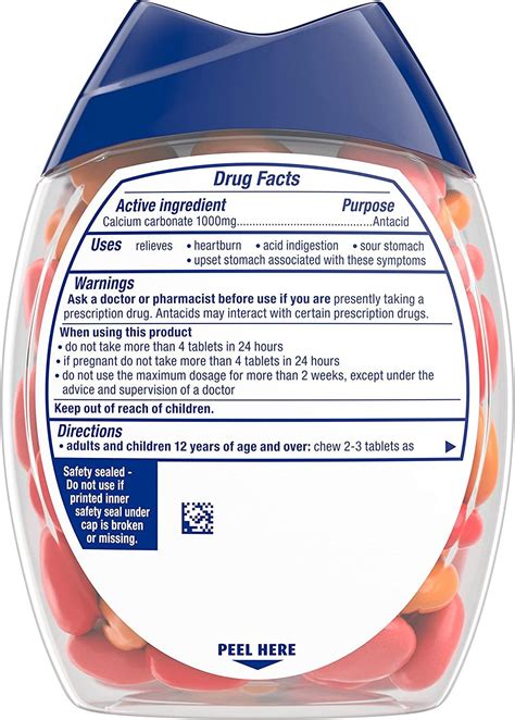 TUMS Chewable Bites Ultra Strength Antacid Tablets - Mixed Fruit Flavor, 54 Count (Pack of 3 ...