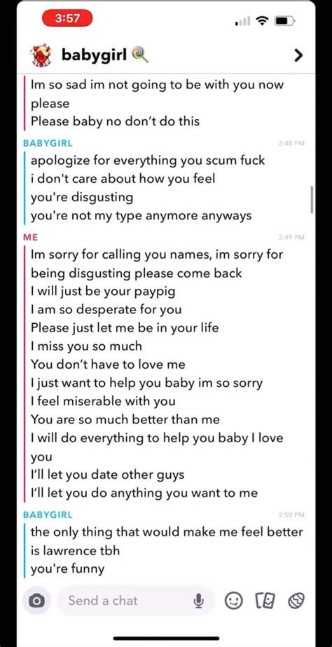 MrTLexify Babygirl Snapchat Messages Screenshot | MrTLexify "Babygirl ...
