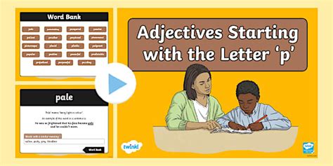 Adjectives Starting with the Letter 'p' PowerPoint