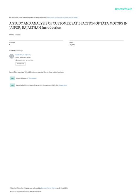 Customersatisfaction TATA - See discussions, stats, and author profiles ...