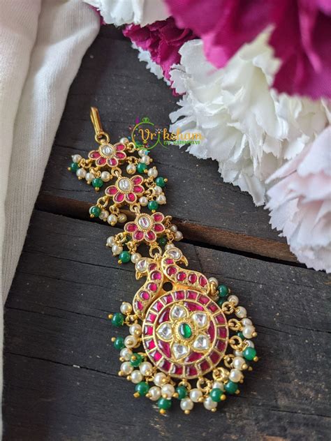 Precious Jadau Kundan Maang Tikka -J026 – vrikshamindia