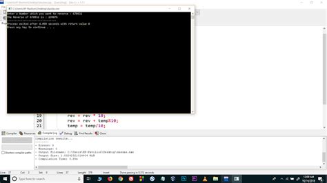 Image result for Reverse of Digits in C without Using Loop