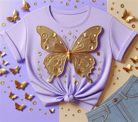 Women's Lavender Butterfly Whisper T-Shirt – Acquires