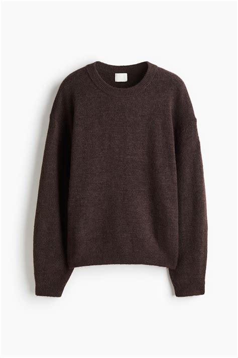 Women's Dark brown Knit Sweater | H&M CA