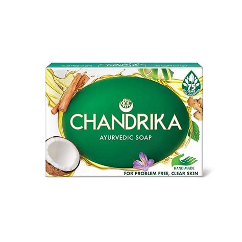 Buy Chandrika Ayurveda Handmade Soap, 75g Online at Low Prices in India ...