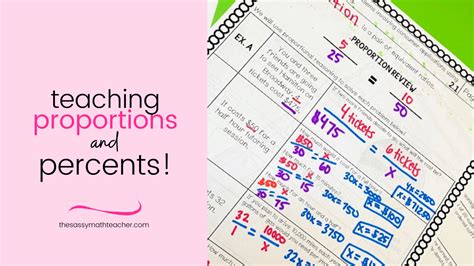 Teaching Proportions and Percents! - The Sassy Math Teacher