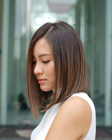 47 trendiest long blunt bob haircuts for a sleek new blunt lob – Artofit