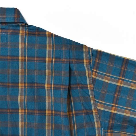 [SF-242133] SASSAFRAS (ササフラス) Digs Crew Half 1/2 Madras Check(ディグスクルー ...