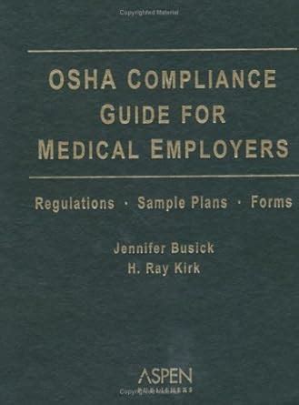 Buy Osha Compliance Guide For Medical Employers Book Online at Low ...