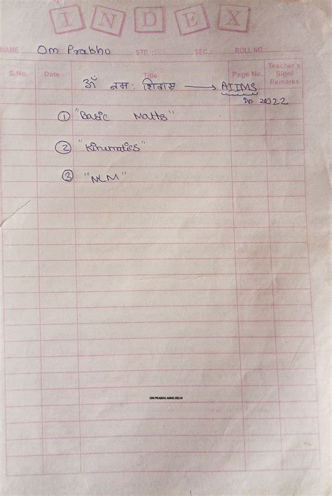 Physics Handwritten Notes - U&D (AIIMS 033) by Om Prabhu - Studocu