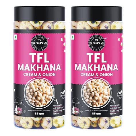 The Food's Life Cream & Onion Rosted Makhana| Rosted Makhana| Makhana ...