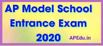 AP Model School Entrance Exam 2020 - APEdu