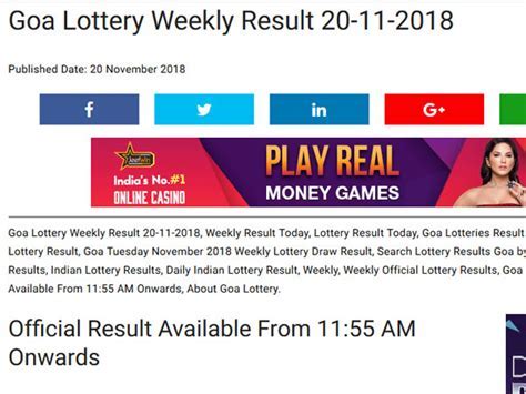 goa lottery websiteDownload it from goa lottery website for free 9.27