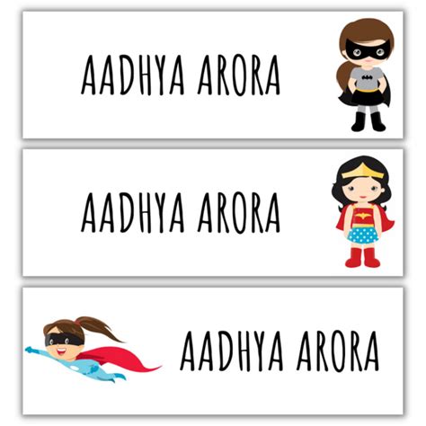 Waterproof Name Stickers – AINOS