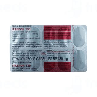 Itaspor 130 Mg Capsule 10 - Uses, Side Effects, Dosage, Price | Truemeds
