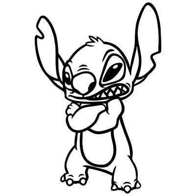 7 ANGRY STITCH Vinyl Decal Sticker Car Window India | Ubuy