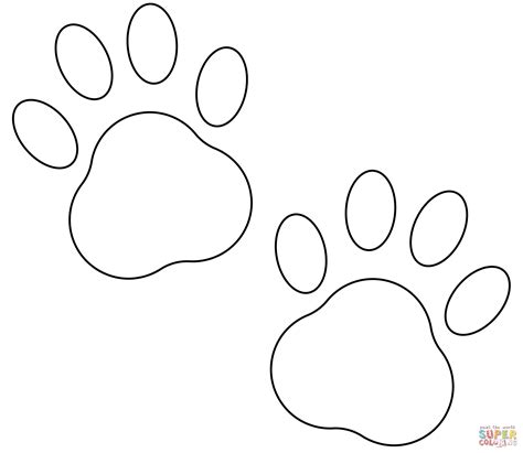 Paw Prints Emoji coloring page | Free Printable Coloring Pages