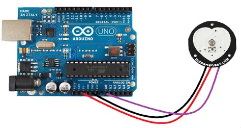 Interfacing the pulse rate sensor with Arduino