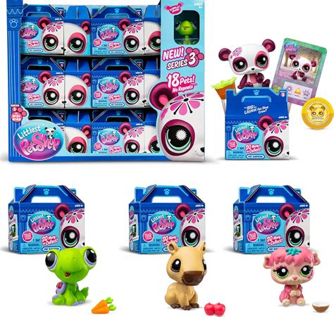 Gen 7 Bobble Head Pet Figures Littlest Pet Shop Beach Besties Collector ...