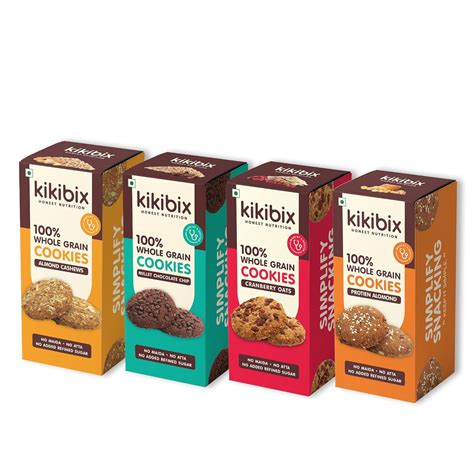 Kikibix Tasty & Healthy Cookies Combo Pack | No Maida & No Refine Sugar ...
