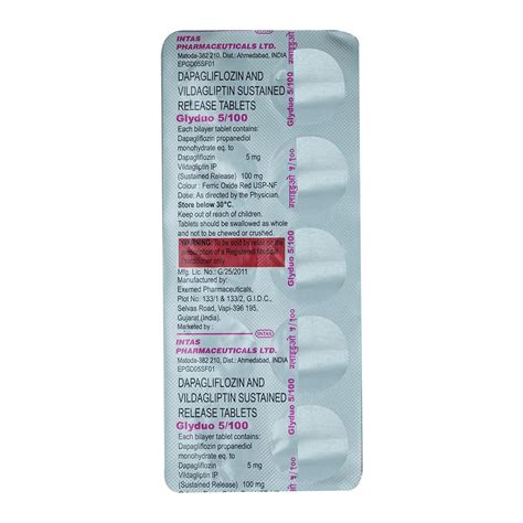 Glyduo 5/100 Tablet 10's : Amazon.in: Health & Personal Care