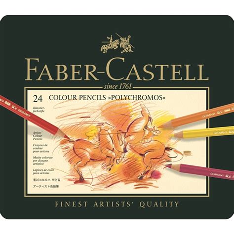 Faber-Castell Polychromos Oil-Based Colored Pencil Set of 24