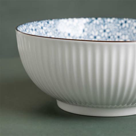 Meraki Floral Ceramic Serving Bowl 800 ml Online - Premium Serving Bowl ...