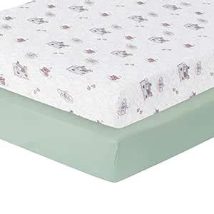 Precious Moments Noah’s Ark Fitted Crib Sheet 2 Pack for Baby Boy by ...