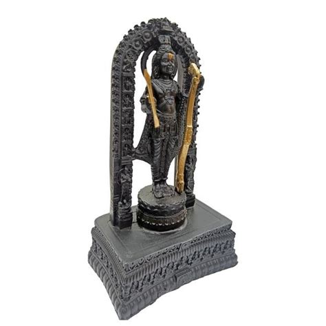 Sri Ram Lalla Janma Bhoomi Ayodhya Moolavar Shining Fibre Figurine Dec ...