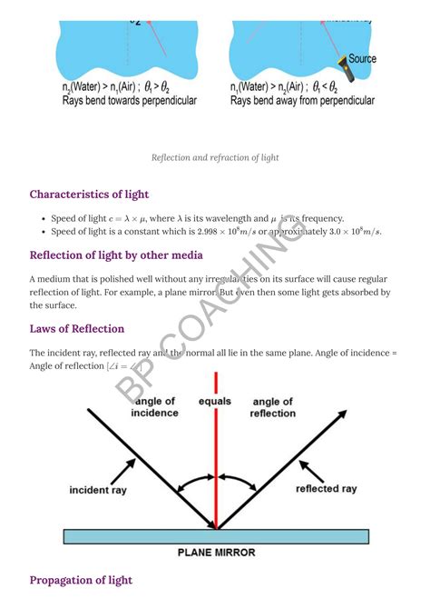 Image result for Light Chapter Class 10 Notes