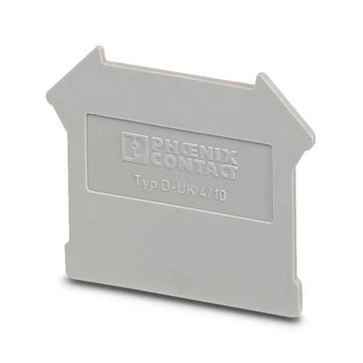 D-UK 4/10 - End cover - 3003020 | Phoenix Contact