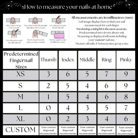 Nail Shapes & Size Chart - Supreme Nails
