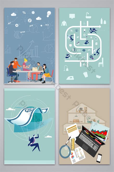 Cartoon Human Background Image Business 的图像结果