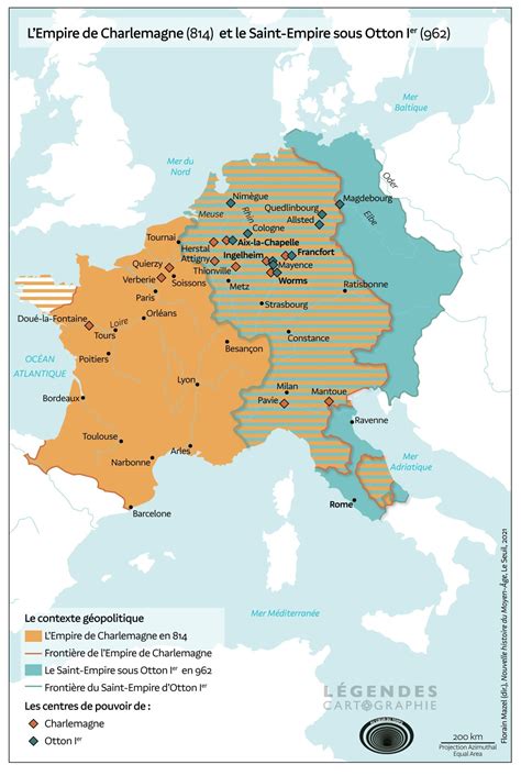 The Empire of Charlemagne (814) and the Holy... - Maps on the Web