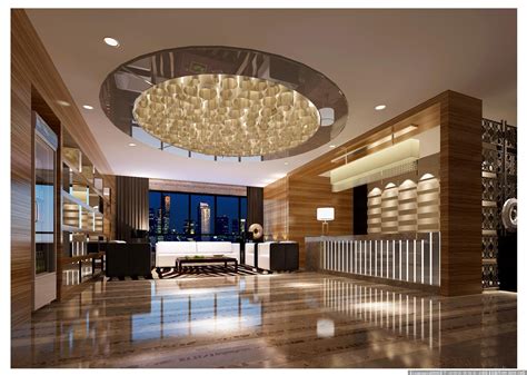 [湖北]高端奢华现代风格酒店大堂设计方案-室内方案文本-筑龙室内设计论坛