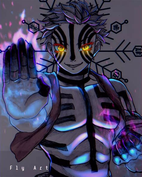 akaza blood demon art | Demon art, Glowing art, Anime demon