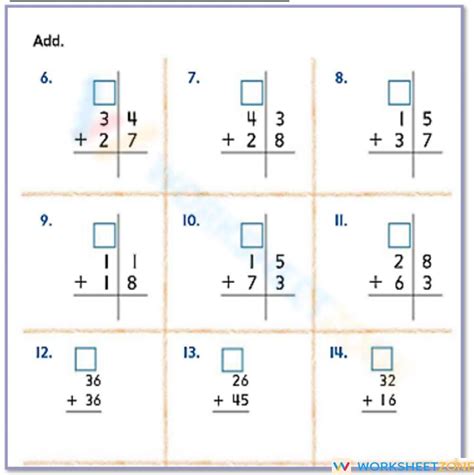 Image result for Adding 2-Digit Numbers with Answer