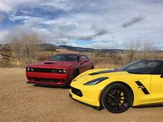 Dodge Hellcat Vs Corvette by 2017 Chevy Corvette Grand Sport Vs Dodge Challenger Dodge Hellcat Vs Corvette