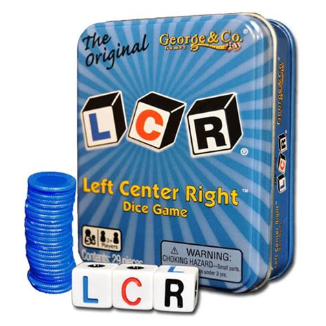 The Original LCR® Left Center Right™ Blue Tin - Walmart.com