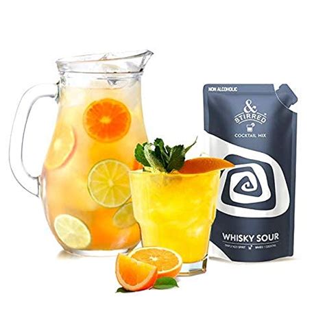Stirred Cocktail Mix - Whisky Sour Pitcher, Cocktail Mixer for Whisky ...