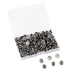 SUBANG 100 Pieces Metal Pin Backs Locking Pin Keepers Locking Clasp ...