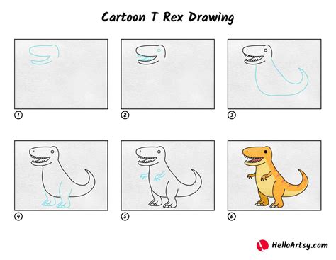 Image result for Drawing Cartoon T-Rex