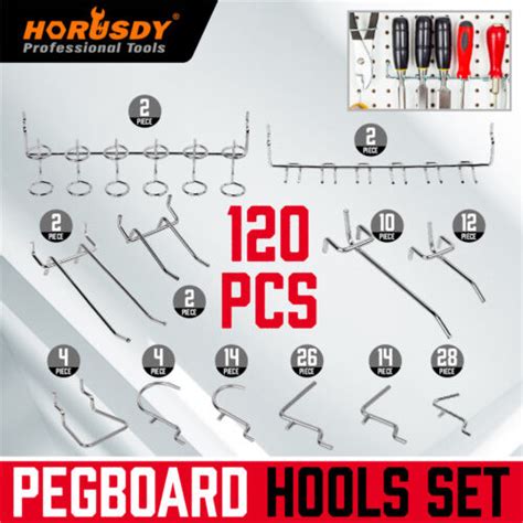 120 Pc Pegboard Hook Assortment Kit Storage Shop India | Ubuy