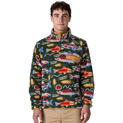 Patagonia Lightweight Synchilla Snap-T Fleece Pullover Herren - Salmon ...