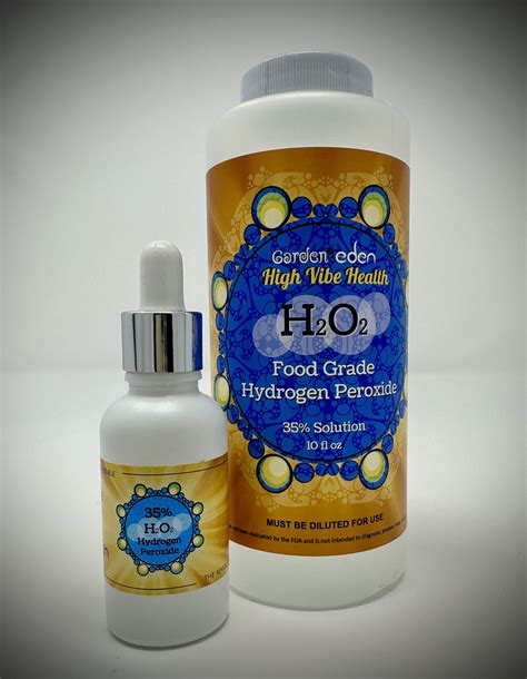 Garden Of Eden 35 Percent Food Grade Hydrogen Peroxide – 10 Ounces ...