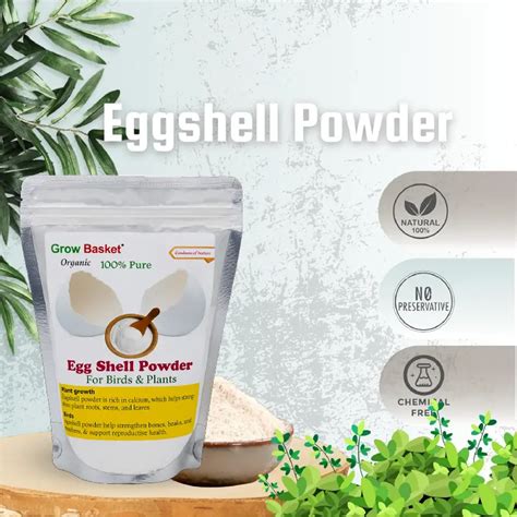 Natural Eggshell Powder for Plants Calcium for Stronger Roots & Growth