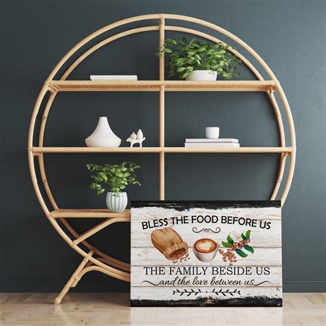 Bless the food sign – frothstuff