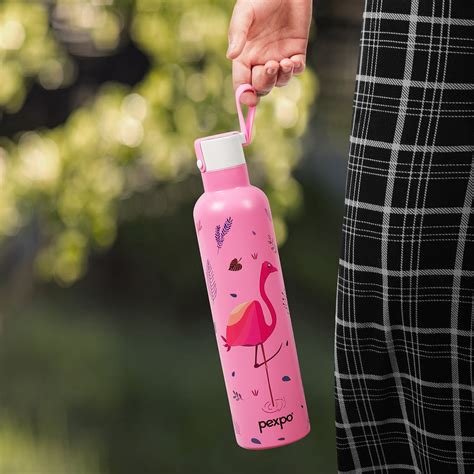 Pexpo Oslo- Stainless Steel 24 Hrs Hot & Cold Vacuum Insulated with Fl ...