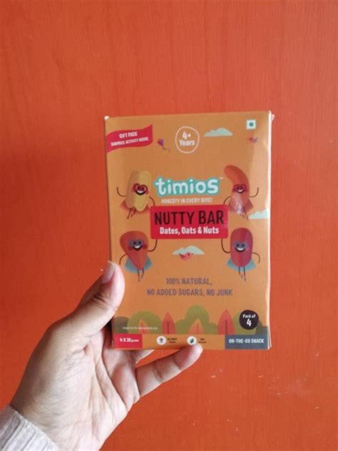 Timios Nutty Bar | Healthy Snack for Kids | Natural Energy Food Product ...